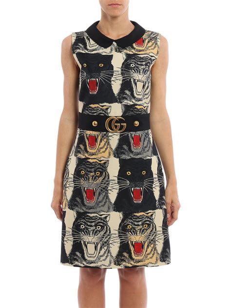 gucci tiger print dress